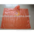 PE Disposable military poncho raincoat